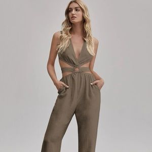 SUMMER SALE* SHEIN Tan Jumpsuit